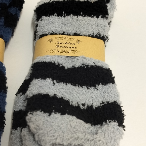Men's Striped Socks - Blue and Gray - Picture 2 of 5